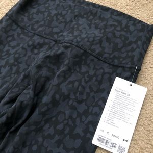 Lululemon Align 25” Deep Coal Camo NWT size 10